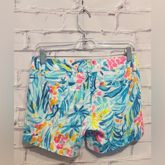 Lilly Pulitzer Callahan Shorts – Serene Blue Tippy Top Print – Size 00 - Picture 3 of 6